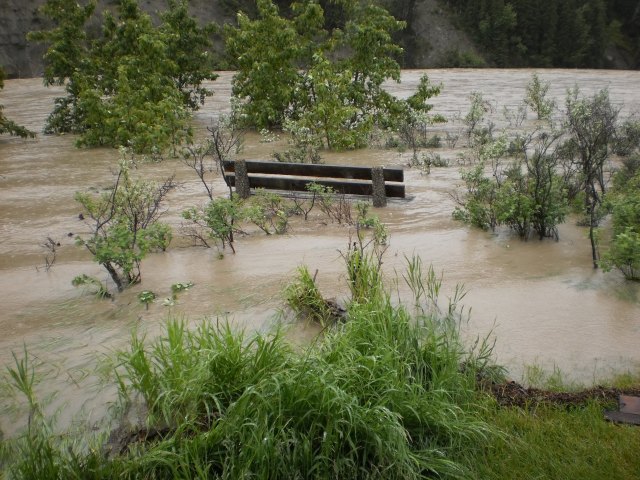 Bow River in Cochrane Alberta